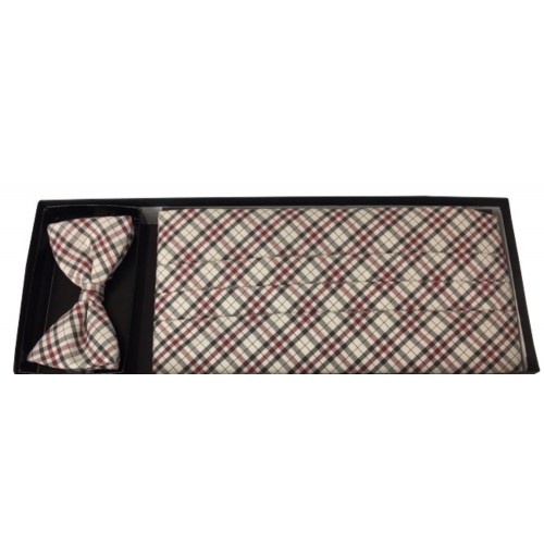 Sussex Plaid Cummerbund and Bow Tie Set